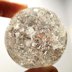 Stunning Brazilian Clear Crackle Quartz Spheres